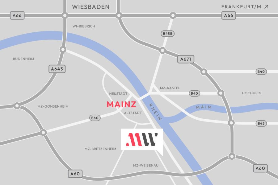 Mainz Werbetechnik Lageplan